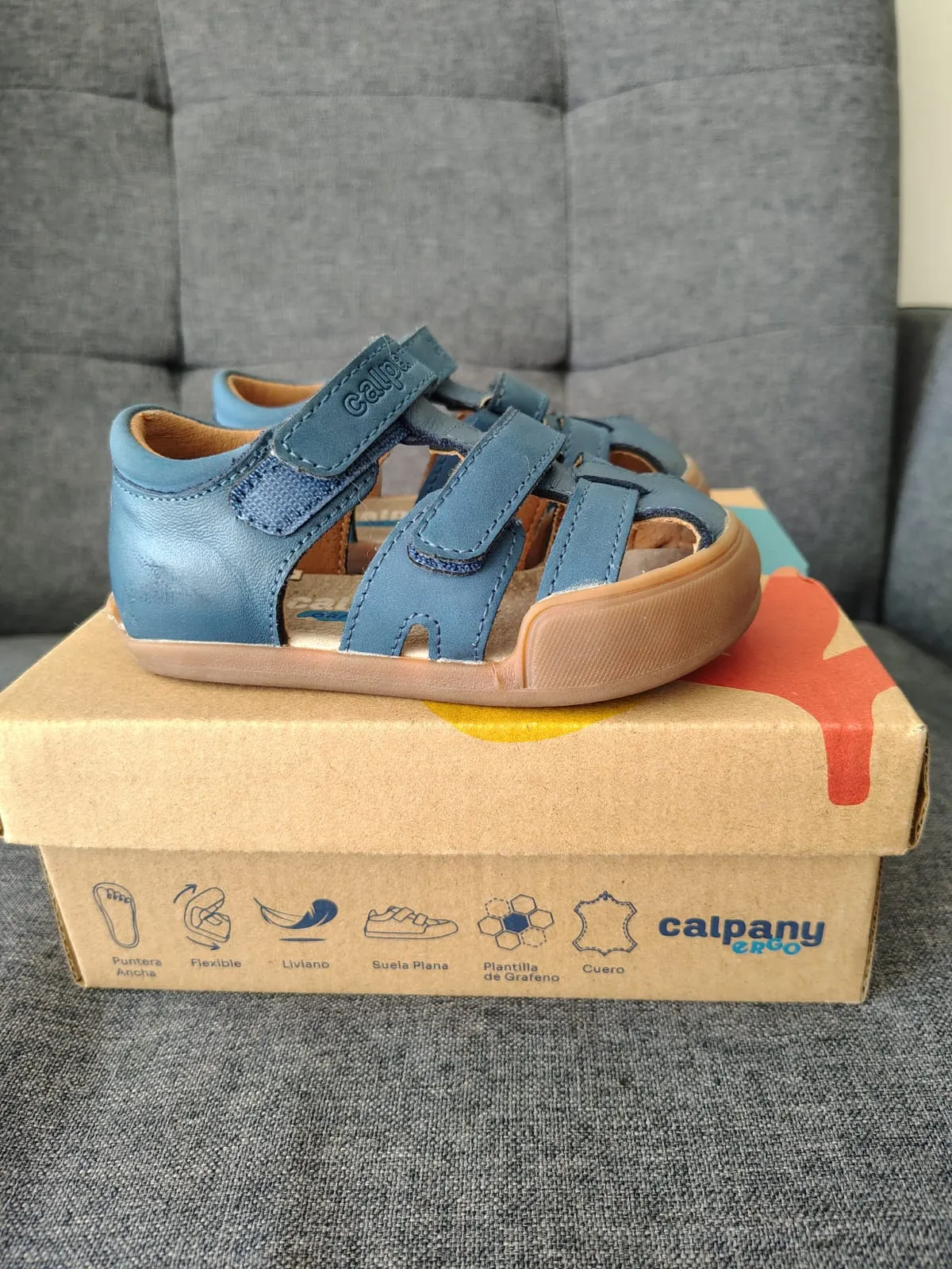 Sandalia Ergonómica de cuero Niño — foto 2