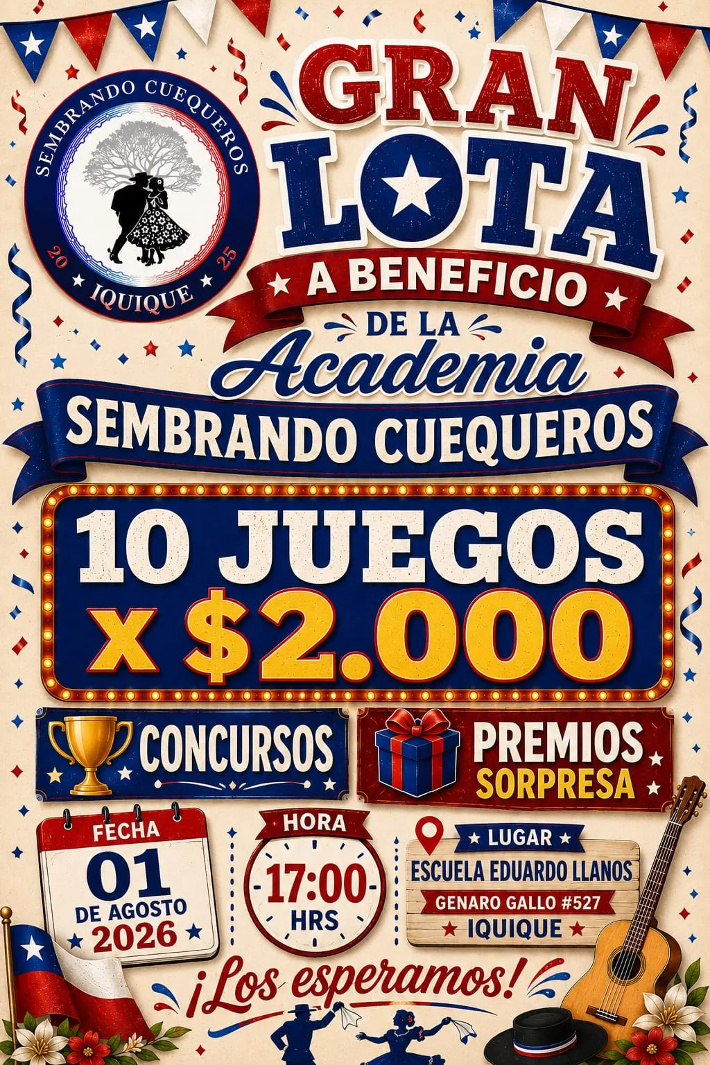 Gran lota Sembrando cuequeros