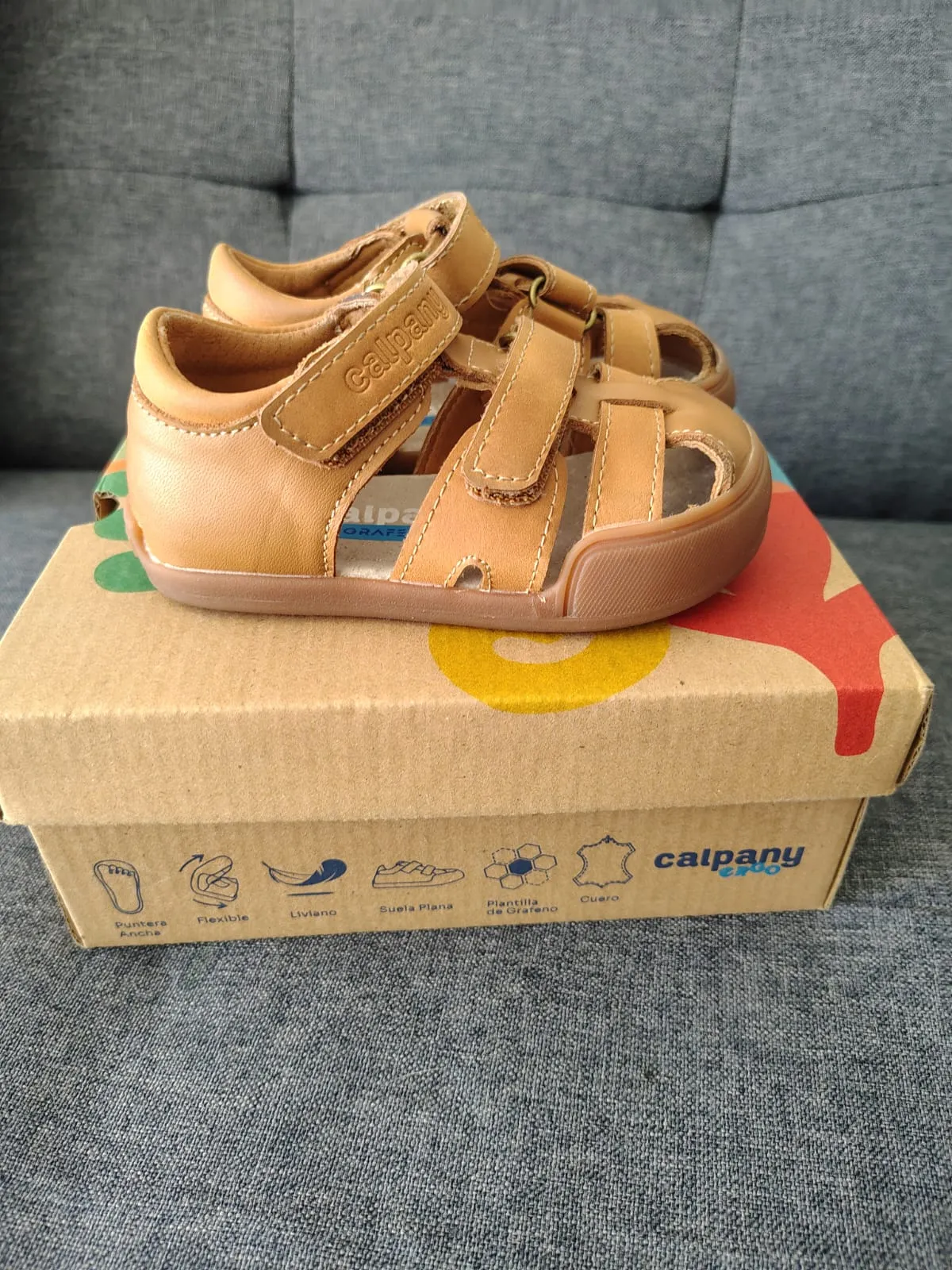 Sandalia Ergonómica de cuero Niño — foto 2